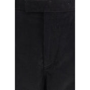 Thom Browne Black Cotton Chino Pants