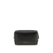 Marni Black Calf Leather Bos Taurus Shoulder Bag