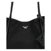 MCM Black Fabric Shoulder Bag