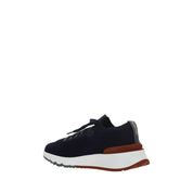 Brunello Cucinelli Blue Rubber Low Top Sneakers