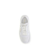 Prada White Calf Leather Bos Taurus Platform Sneakers
