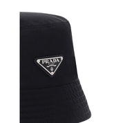 Prada Black Polyamide Bucket Hat