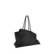 The Attico Black Calf Leather Bos Taurus Shoulder Bag