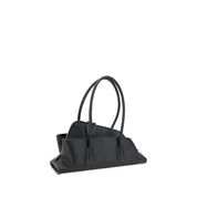 The Attico Black Calf Leather Bos Taurus Shoulder Bag