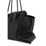The Attico Black Calf Leather Bos Taurus Shoulder Bag