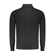 Norway 1963 Black Wool Men Cardigan