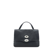 Zanellato Black Calf Leather Bos Taurus Shoulder Bag