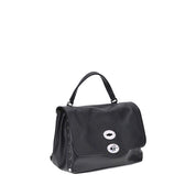 Zanellato Black Calf Leather Bos Taurus Shoulder Bag