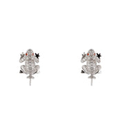 Lancaster White Silver Earrings