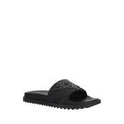 Fendi Black Rubber Sandals