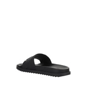 Fendi Black Rubber Sandals