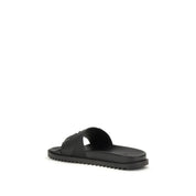 Fendi Black Rubber Sandals