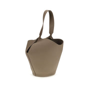 Khaite Beige Calf Leather Bos Taurus Shoulder Bag