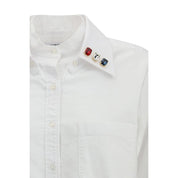 Thom Browne White Cotton Dress Shirt