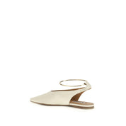 Jil Sander Beige Goatskin Ballet Flats