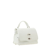 Zanellato White Calf Leather Bos Taurus Shoulder Bag
