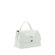 Zanellato White Calf Leather Bos Taurus Shoulder Bag