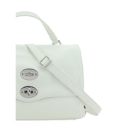 Zanellato White Calf Leather Bos Taurus Shoulder Bag