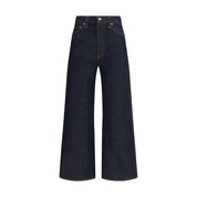 Khaite Blue Cotton Straight-Leg Jeans