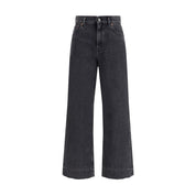 Chloé Black Cotton High-Waisted Jean