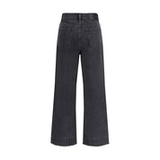 Chloé Black Cotton High-Waisted Jean