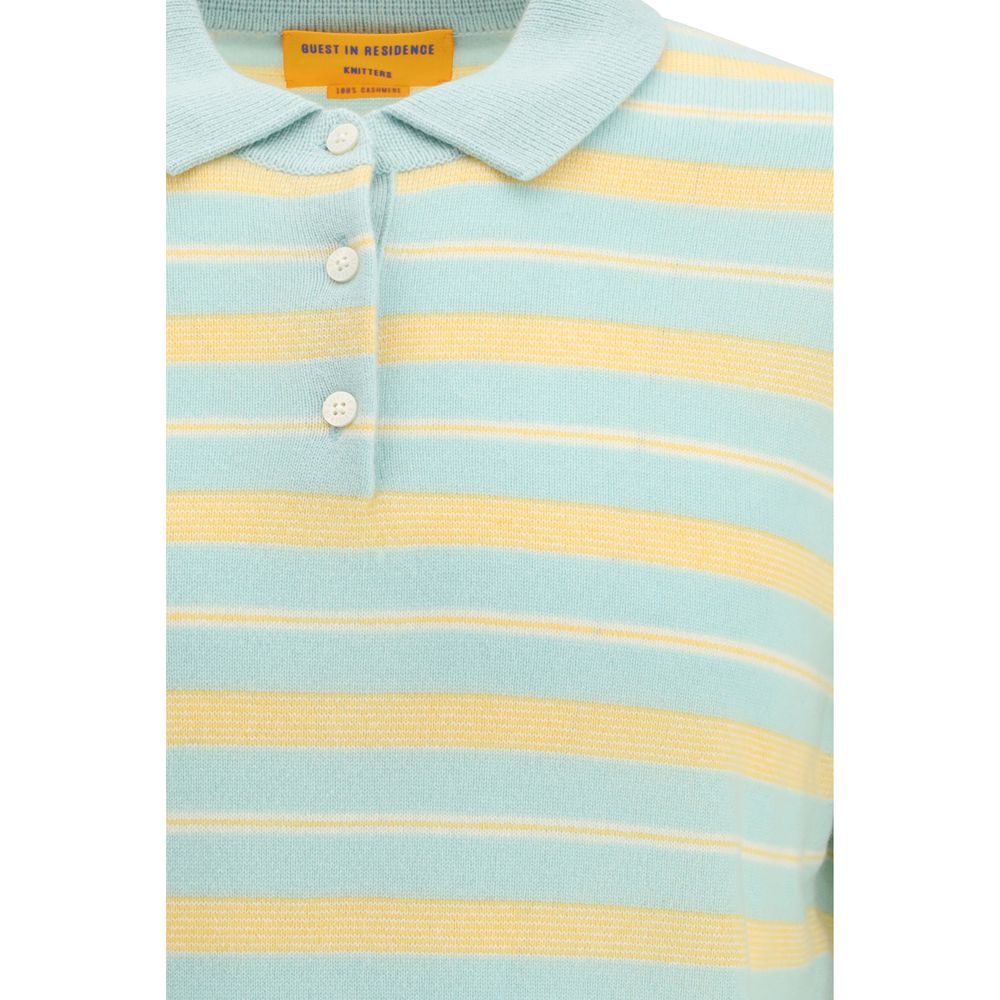 Guest in Residence Multicolor Cashmere Polo Shirt