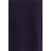 Max Mara Blue Fleece Wool Turtleneck