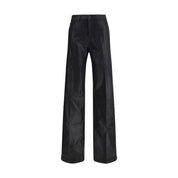 L'Agence Black Cotton Casual Pants