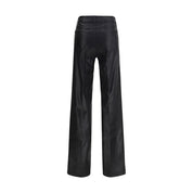 L'Agence Black Cotton Casual Pants