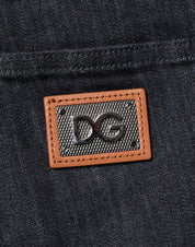 Dolce & Gabbana Black Cotton Stretch Skinny Denim Men Jeans