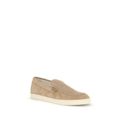 Brunello Cucinelli Beige Rubber Slip-On Loafers