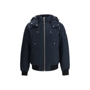 Moose Knuckles Blue Cotton Bomber