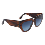 Victoria Beckham Brown Acetate Sunglasses