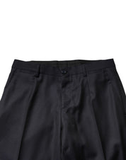 Dolce & Gabbana Black Wool Single Breasted Men 2 Piece Suit