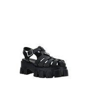 Prada Black Acetate Platform Sandals