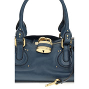 Chloé Blue Calf Leather Bos Taurus Shoulder Bag