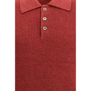 Brunello Cucinelli Red Cotton Dress Shirt