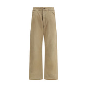 Margiela Beige Cotton Cargo Pants