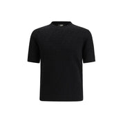 Fendi Black Cotton T-Shirt