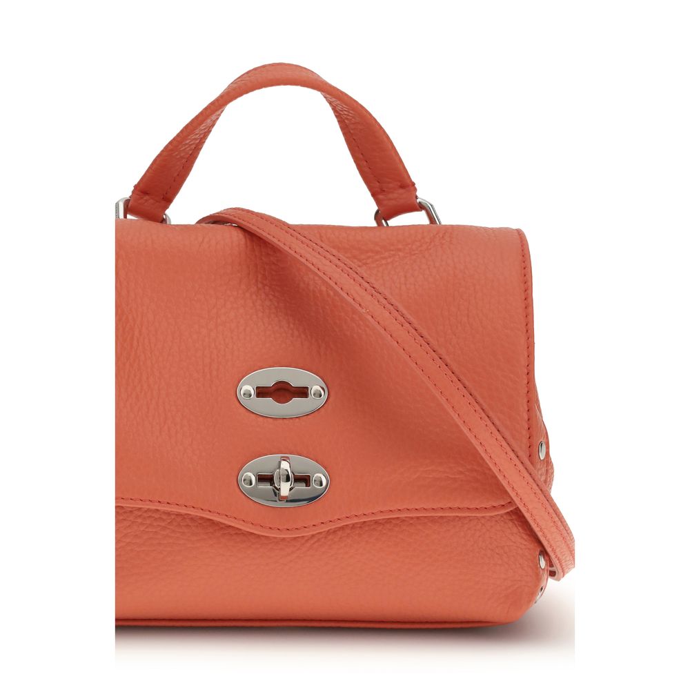 Zanellato Red Calf Leather Bos Taurus Shoulder Bag