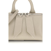 The Attico Beige Calf Leather Bos Taurus Handbag