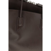 The Attico Brown Calf Leather Bos Taurus Shoulder Bag