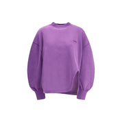 The Attico Purple Cotton Sweatshirt