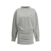 The Attico Gray Cotton Casual Dress