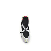 The Attico Silver Polyurethane Ballet Flats