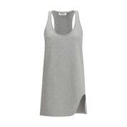 The Attico Gray Cotton Casual Dress