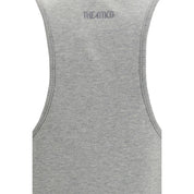 The Attico Gray Cotton Casual Dress