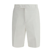 Thom Browne White Polyester Bermuda Shorts