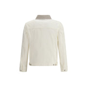 Brunello Cucinelli White Cotton Denim Jacket