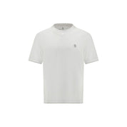 Brunello Cucinelli White Cotton T-Shirt